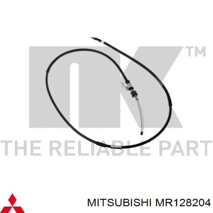 Compre MR128204 Mitsubishi Cabo do freio de estacionamento traseiro direito