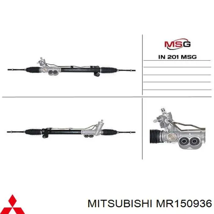 Cremalheira da direção para Mitsubishi L 300  P0W, P1W