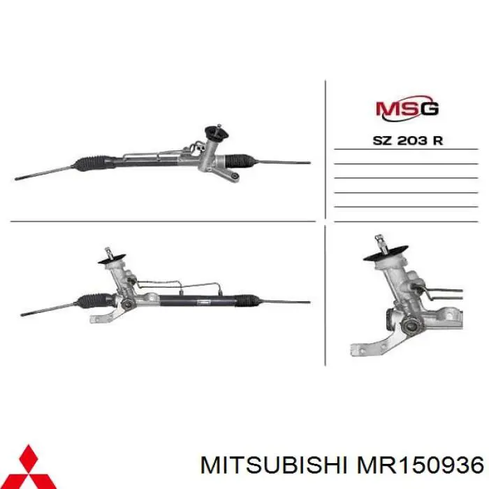 Cremalheira da direção Mitsubishi L 300  P0W, P1W