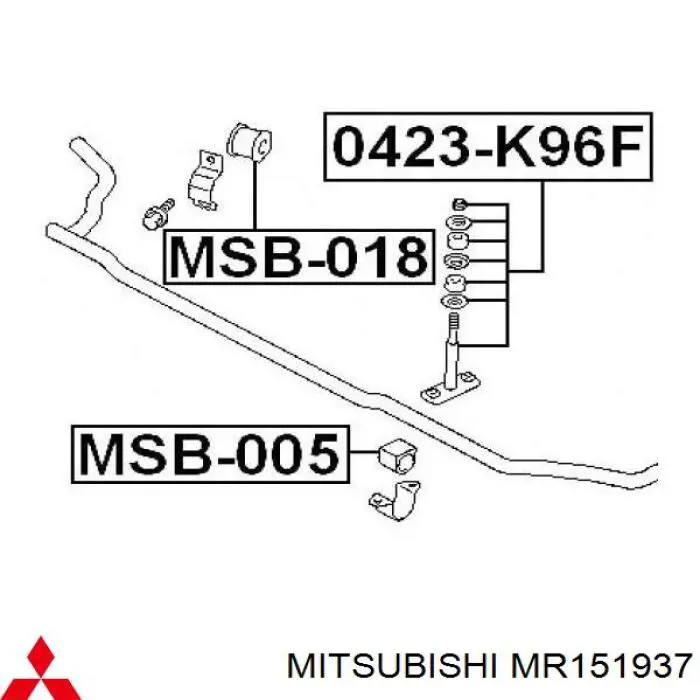Montante de estabilizador dianteiro Mitsubishi MR151937 preço, a partir de 15,34 USD