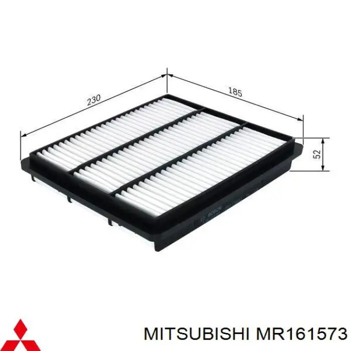 MD620811 Mitsubishi Caixa de filtro de ar, parte superior