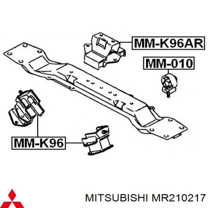 Compre M114X01S RBI Coxim (suporte) traseiro de motor
