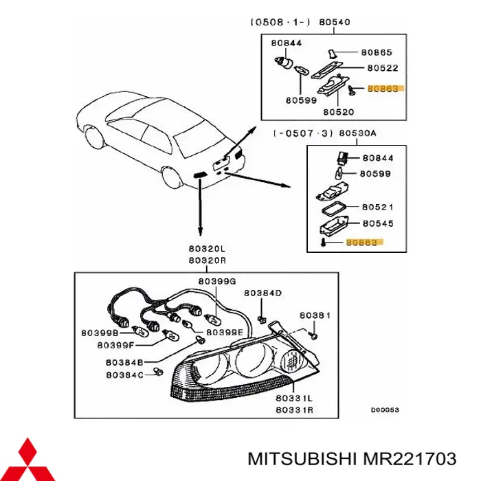 MR221703 Mitsubishi 