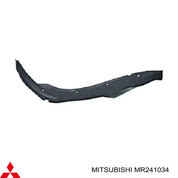 MR144728 Mitsubishi Guarda-barras direito do pára-lama dianteiro