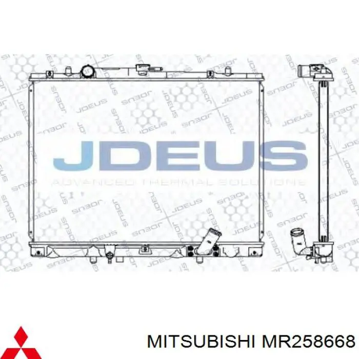 Radiador de esfriamento de motor Mitsubishi MR258668 preço, a partir de 144,74 USD