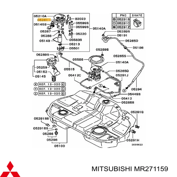  Mitsubishi MR271159 preço, a partir de  USD