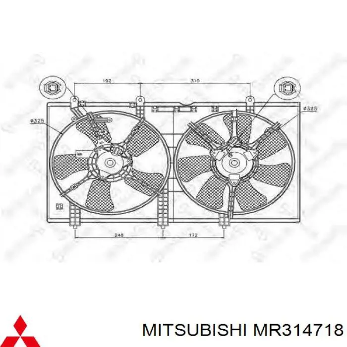Compre MR314718 Mitsubishi Motor de ventilador do sistema de esfriamento