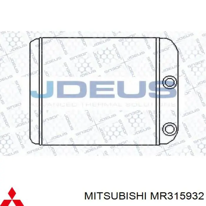 Radiador de forno (de aquecedor) Mitsubishi MR315932 preço, a partir de 35,00 USD