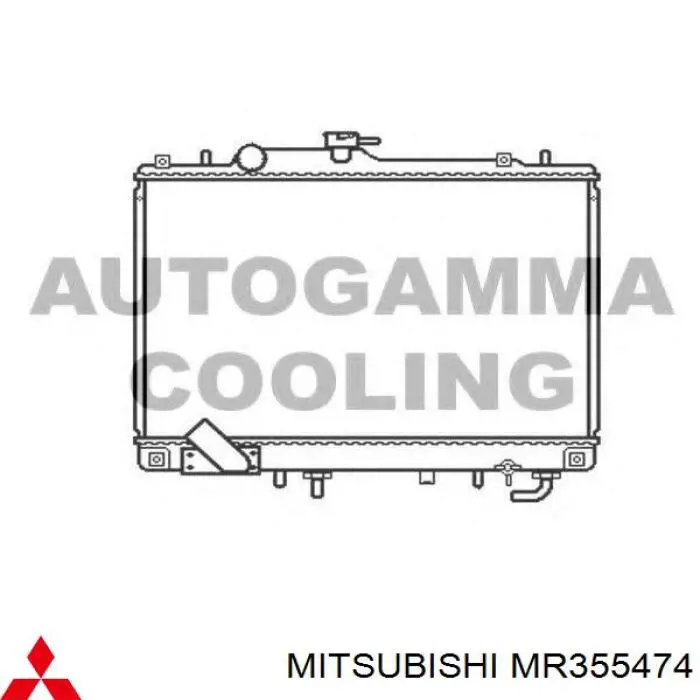 Radiador de esfriamento de motor Mitsubishi MN153207 preço, a partir de 112,31 USD