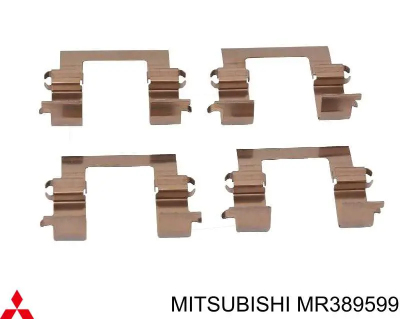 MR389599 Mitsubishi Kit de molas de fixação de sapatas de disco dianteiras
