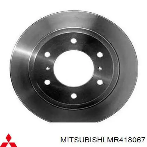 MR418067 Mitsubishi Disco do freio traseiro