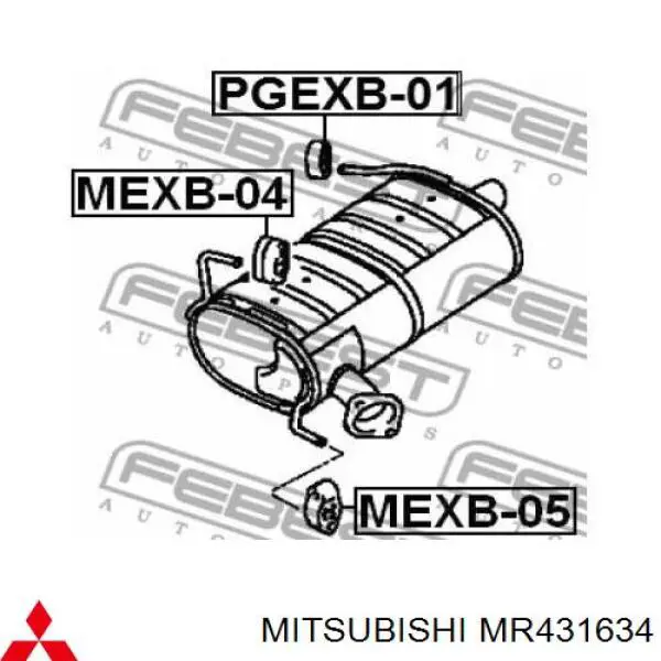 Coxim de fixação do silenciador Mitsubishi MR431634 preço, a partir de 1,59 USD