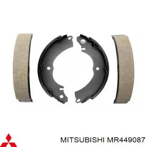 Compre MR449087 Mitsubishi Sapatas do freio traseiras de tambor