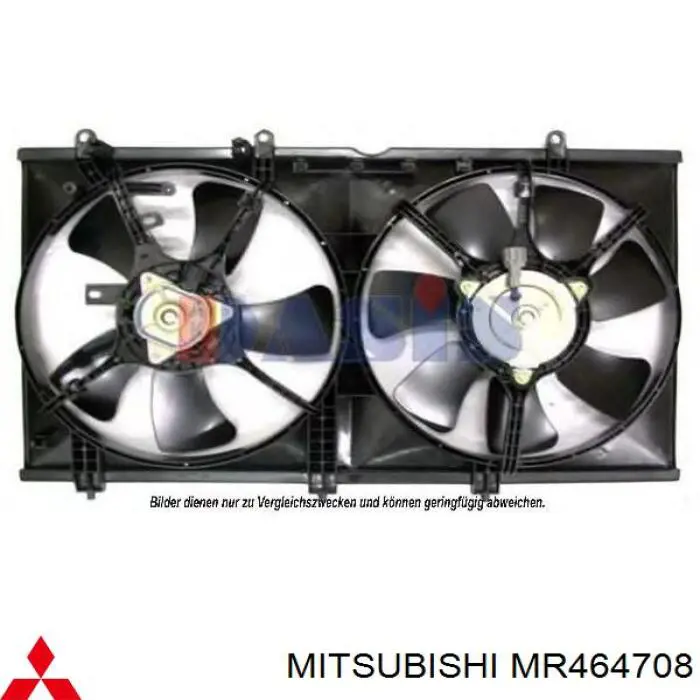 MR464708 Mitsubishi Ventilador (roda de aletas) do radiador de esfriamento esquerdo