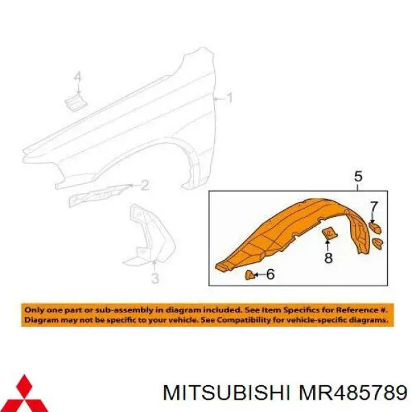  Mitsubishi MR485789 preço, a partir de 66,16 USD