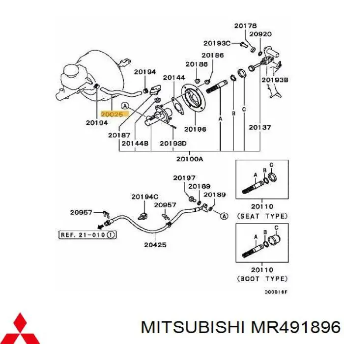 MR491896 Mitsubishi 