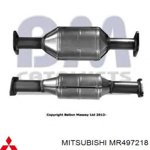 Convertidor - catalisador Mitsubishi MR497218 preço, a partir de 61,44 USD