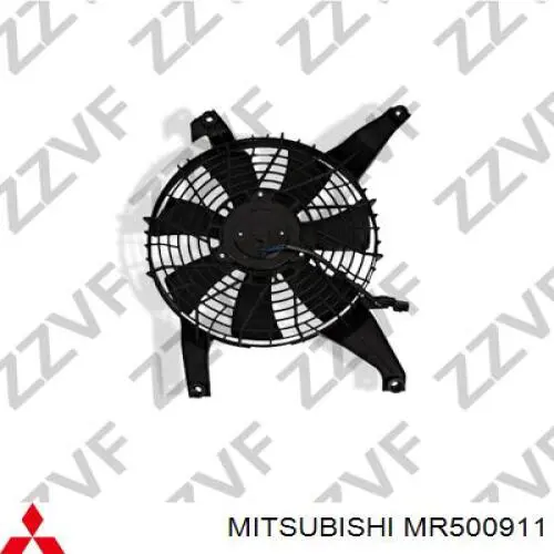 Compre MR500911 Mitsubishi Difusor do radiador de aparelho de ar condicionado, montado com roda de aletas e o motor