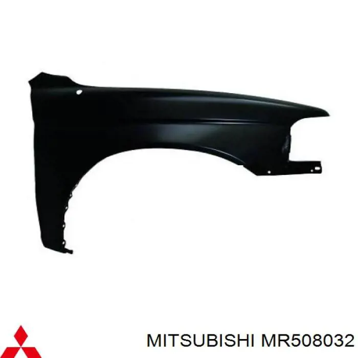 MR508032 Mitsubishi Pára-lama dianteiro direito