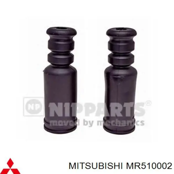 Compre MR510002 Mitsubishi Pára-choque (grade de proteção) de amortecedor traseiro + bota de proteção