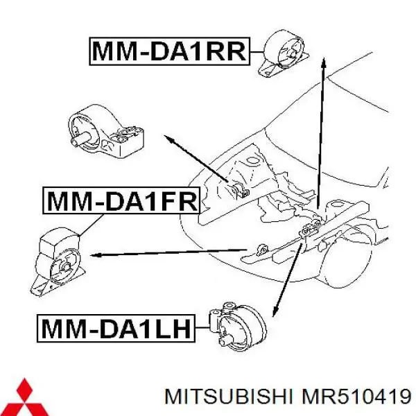  Mitsubishi MR510419 preço, a partir de 117,66 USD