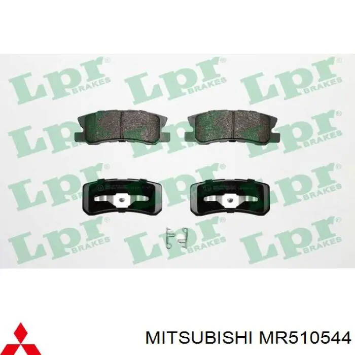 Compre MR510544 Mitsubishi Sapatas do freio traseiras de disco