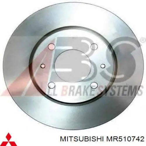 MR510742 Mitsubishi Disco do freio dianteiro