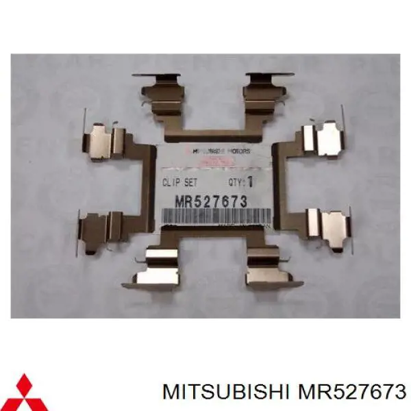 MR527673 Mitsubishi Kit de molas de fixação de sapatas de disco dianteiras