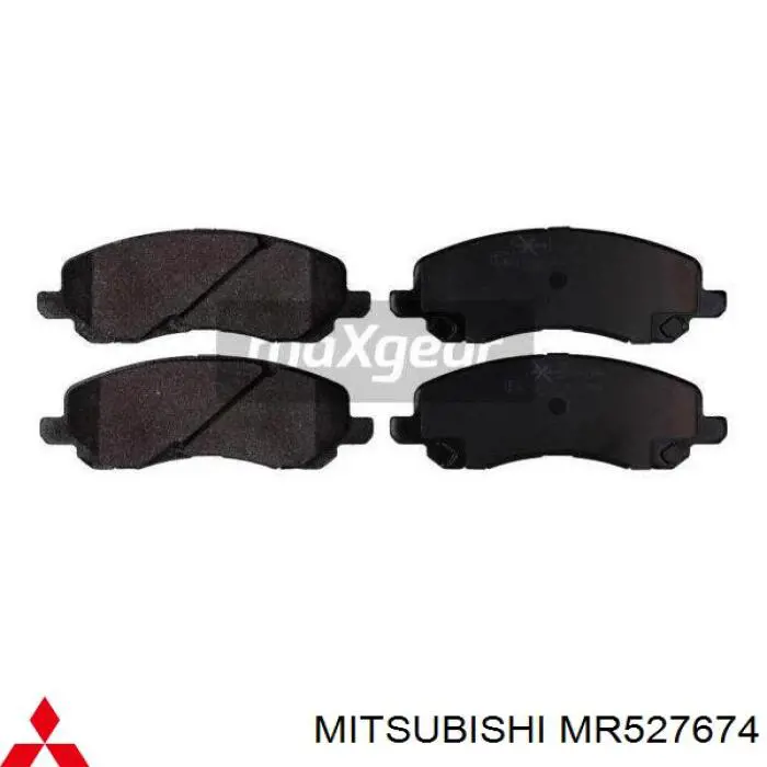 MR527674 Mitsubishi Sapatas do freio dianteiras de disco