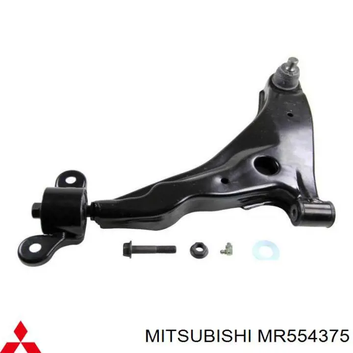 Compre MR554375 Mitsubishi Braço oscilante inferior esquerdo de suspensão dianteira