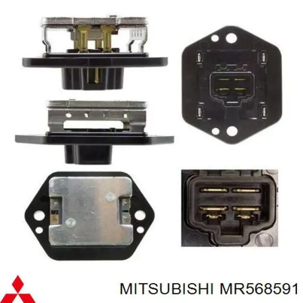 Resistor (resistência) de ventilador de forno (de aquecedor de salão) Mitsubishi MR568591 preço, a partir de 26,10 USD