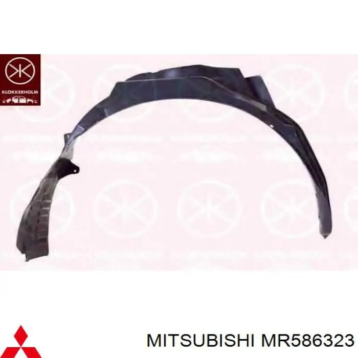 Compre MR586323 Mitsubishi Guarda-barras esquerdo do pára-lama dianteiro