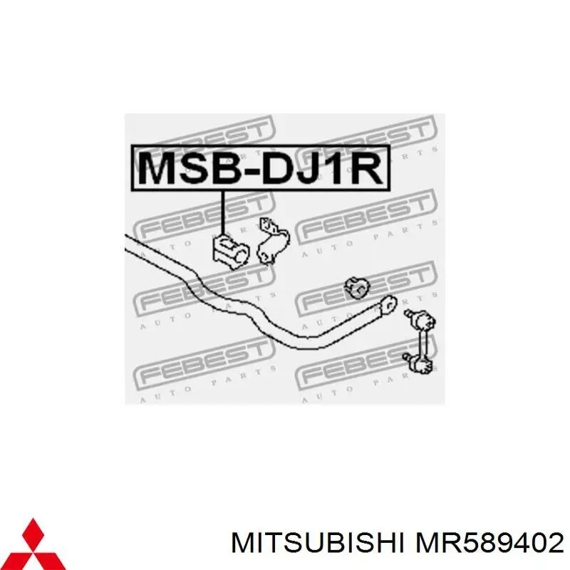 Bucha de estabilizador traseiro Mitsubishi MR589402 preço, a partir de 4,10 USD