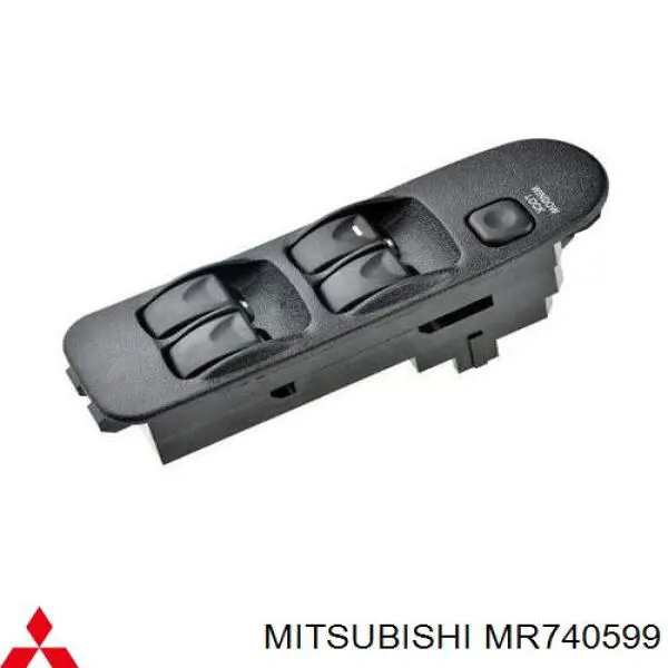 Compre MR740599 Mitsubishi Unidade de botões dianteira esquerda de controlo de elevador de vidro