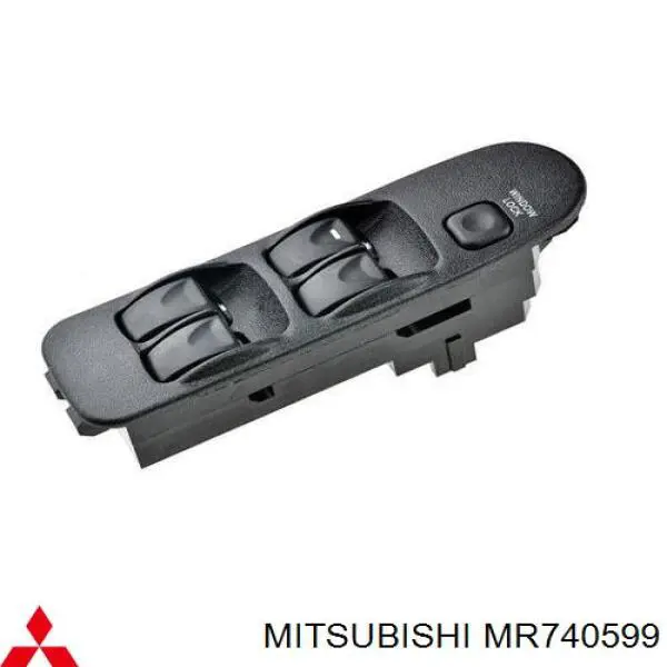 Compre MR740599 Mitsubishi Unidade de botões dianteira esquerda de controlo de elevador de vidro