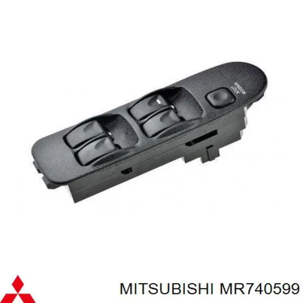 Unidade de botões dianteira esquerda de controlo de elevador de vidro MR740599 Mitsubishi