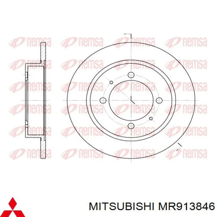 Compre MR913846 Mitsubishi Disco do freio traseiro