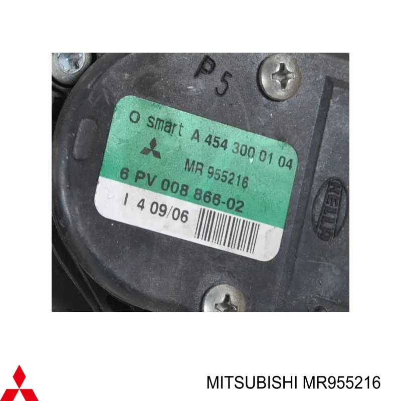 Pedal de gás (de acelerador) Mitsubishi MR955216 preço, a partir de 113,41 USD