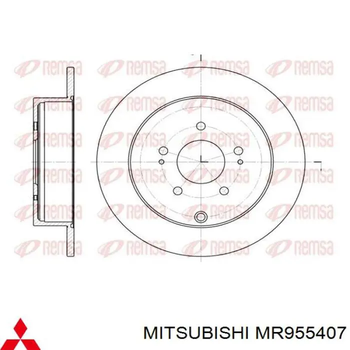 Compre MR955407 Mitsubishi Disco do freio traseiro