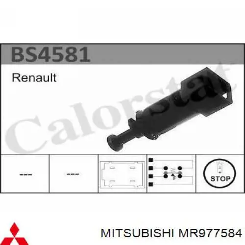 MR977584 Mitsubishi Sensor de ativação do sinal de parada