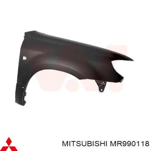 MR990118 Mitsubishi Pára-lama dianteiro direito
