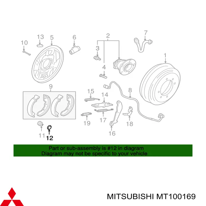  Mitsubishi MT100169 preço, a partir de 4,97 USD
