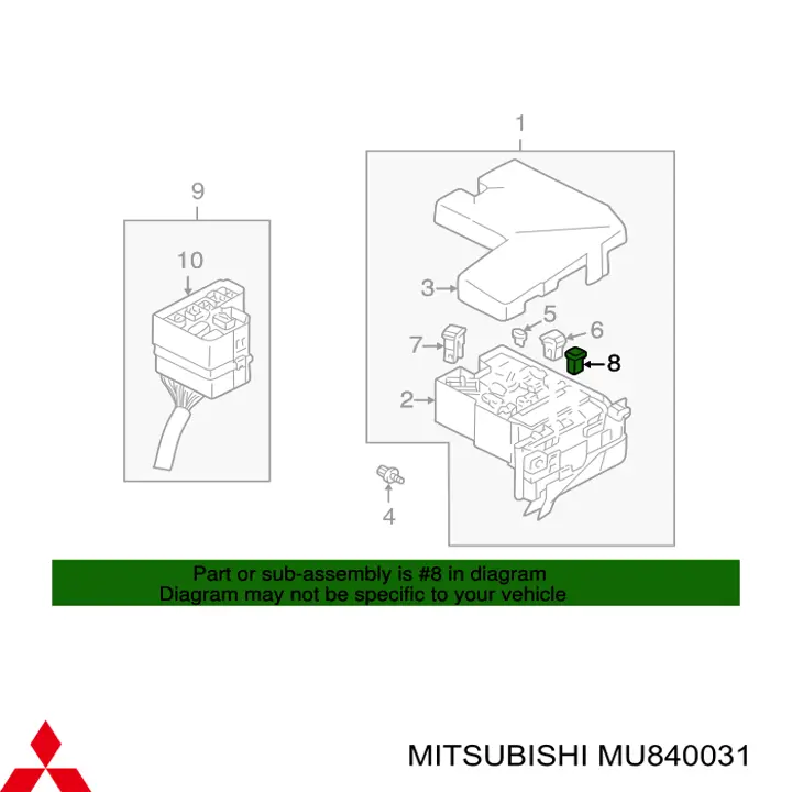 Dispositivo de segurança Mitsubishi MU840031 preço, a partir de 11,28 USD
