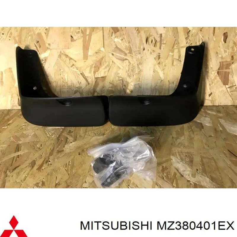 Protetores de lama traseiros, kit para Mitsubishi Lancer X CY_A, CZ_A