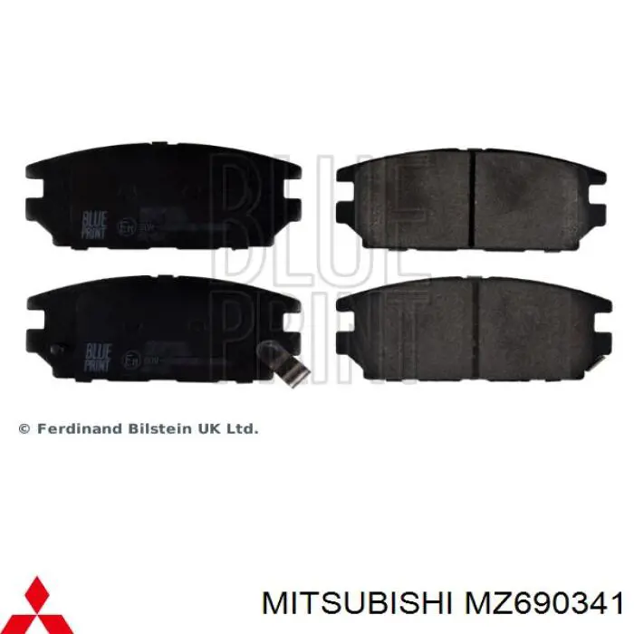 Sapatas do freio traseiras de disco Mitsubishi MZ690341 preço, a partir de 23,79 USD