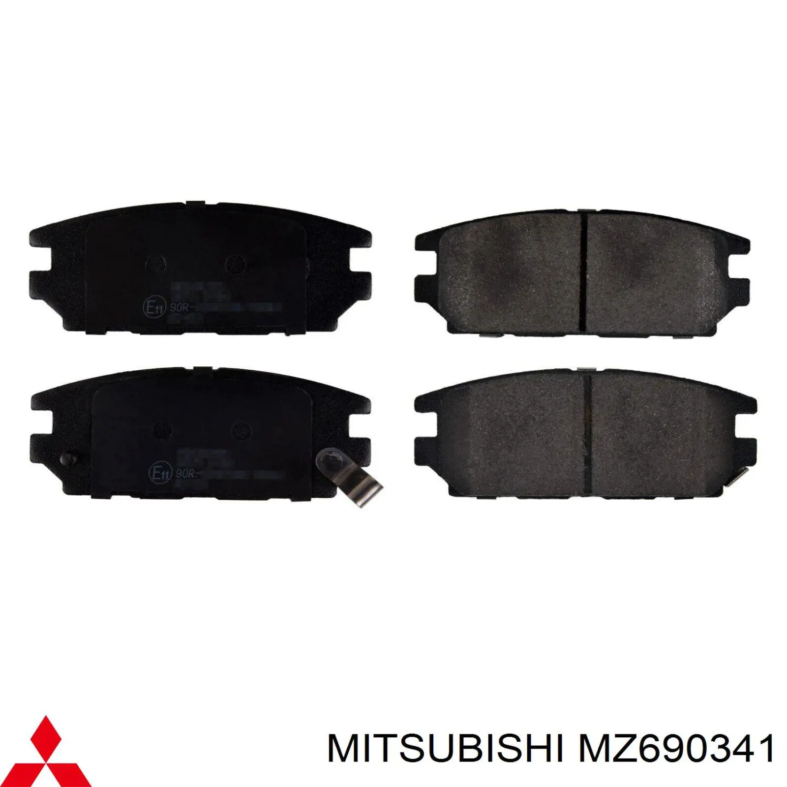 Compre MZ690341 Mitsubishi Sapatas do freio traseiras de disco