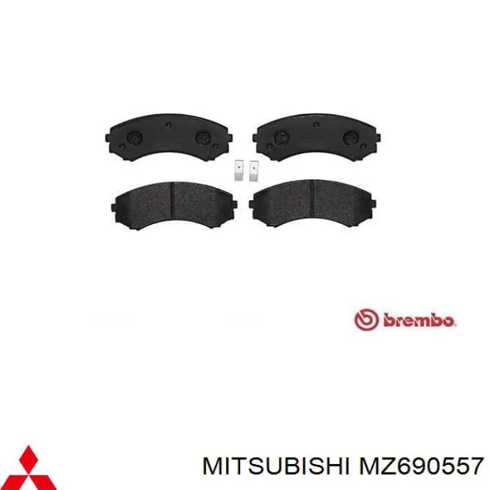 MZ690557 Mitsubishi Sapatas do freio dianteiras de disco