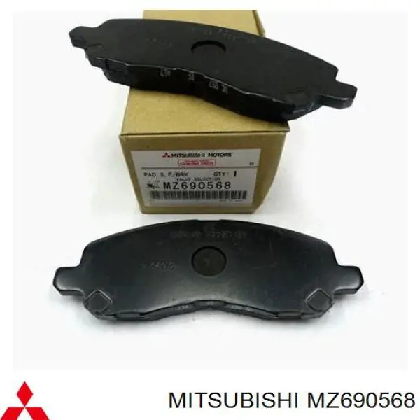 Compre MZ690568 Mitsubishi Sapatas do freio dianteiras de disco