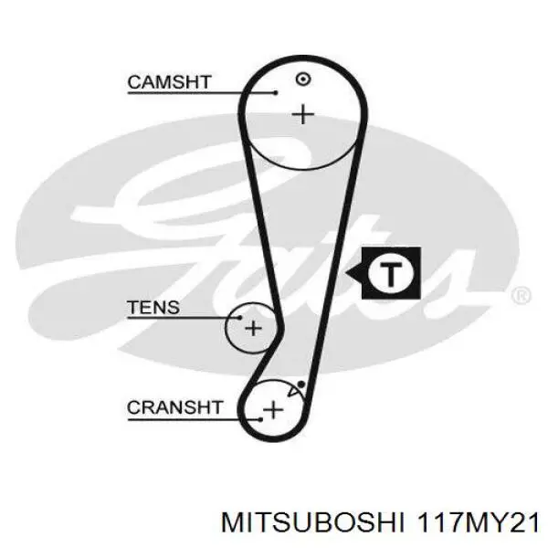 117MY21 Mitsuboshi Correia do mecanismo de distribuição de gás