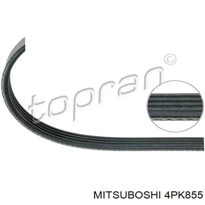 Correia dos conjuntos de transmissão Mitsuboshi 4PK855 preço, a partir de 8,58 USD
